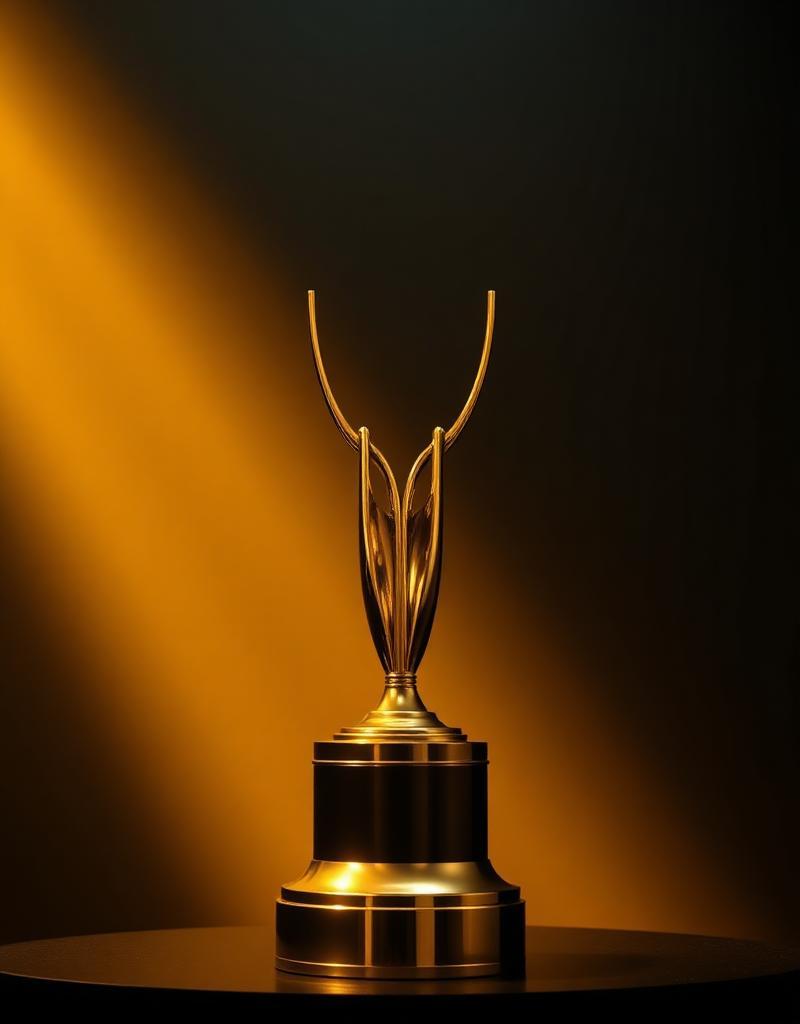 DANA Film Festival award trophy on display at the awards ceremony